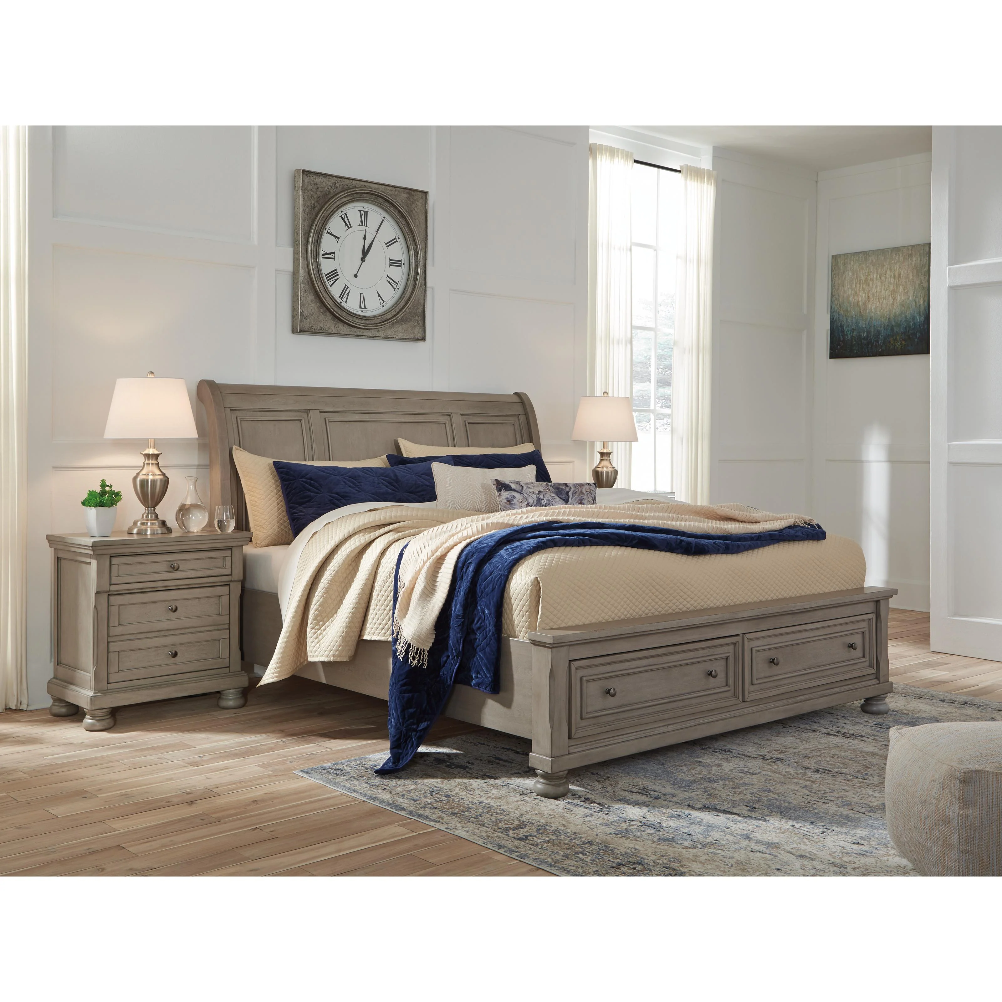 Signature Design by Ashley Lettner Queen Sleigh Bed with Storage B733-77/B733-74/B733-98 - Image 3