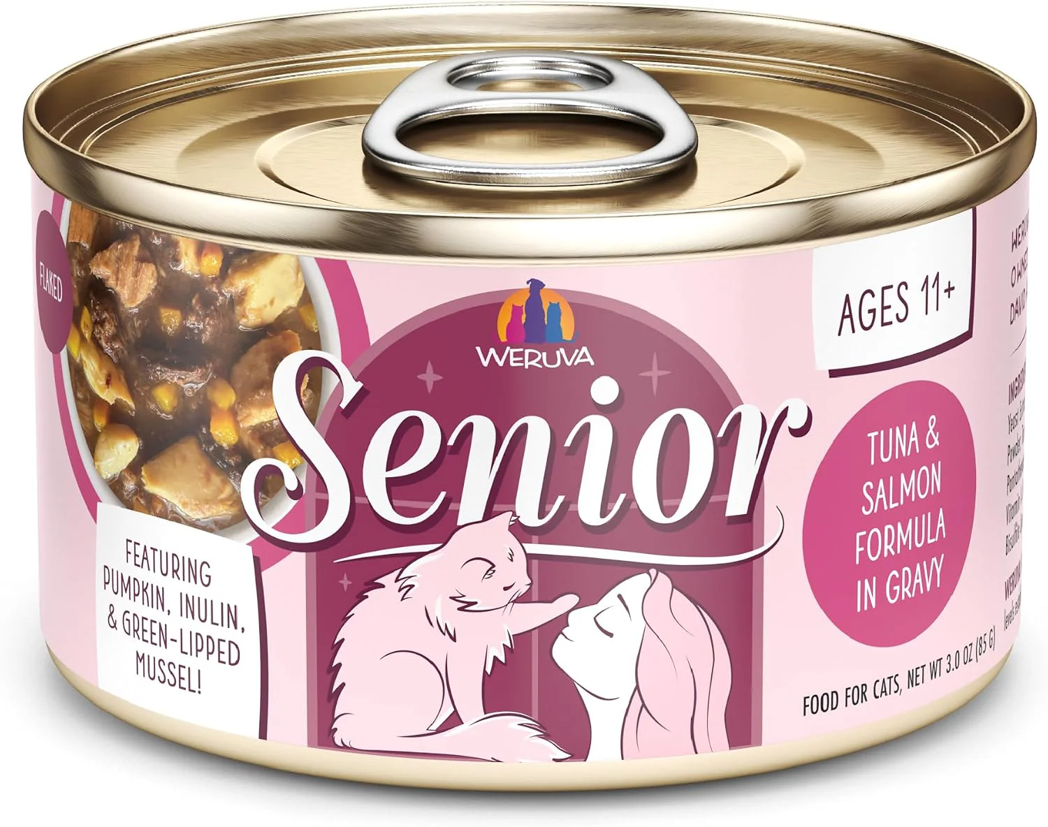 Weruva Senior Tuna & Salmon Formula in Gravy Cat Food 3 oz - Image 1
