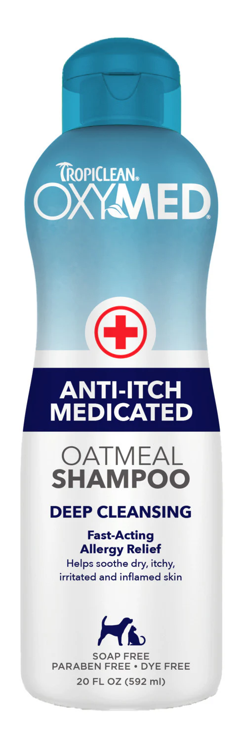 TropiClean OxyMed Medicated Anti-Itch Shampoo for Pets, 20oz - Image 1