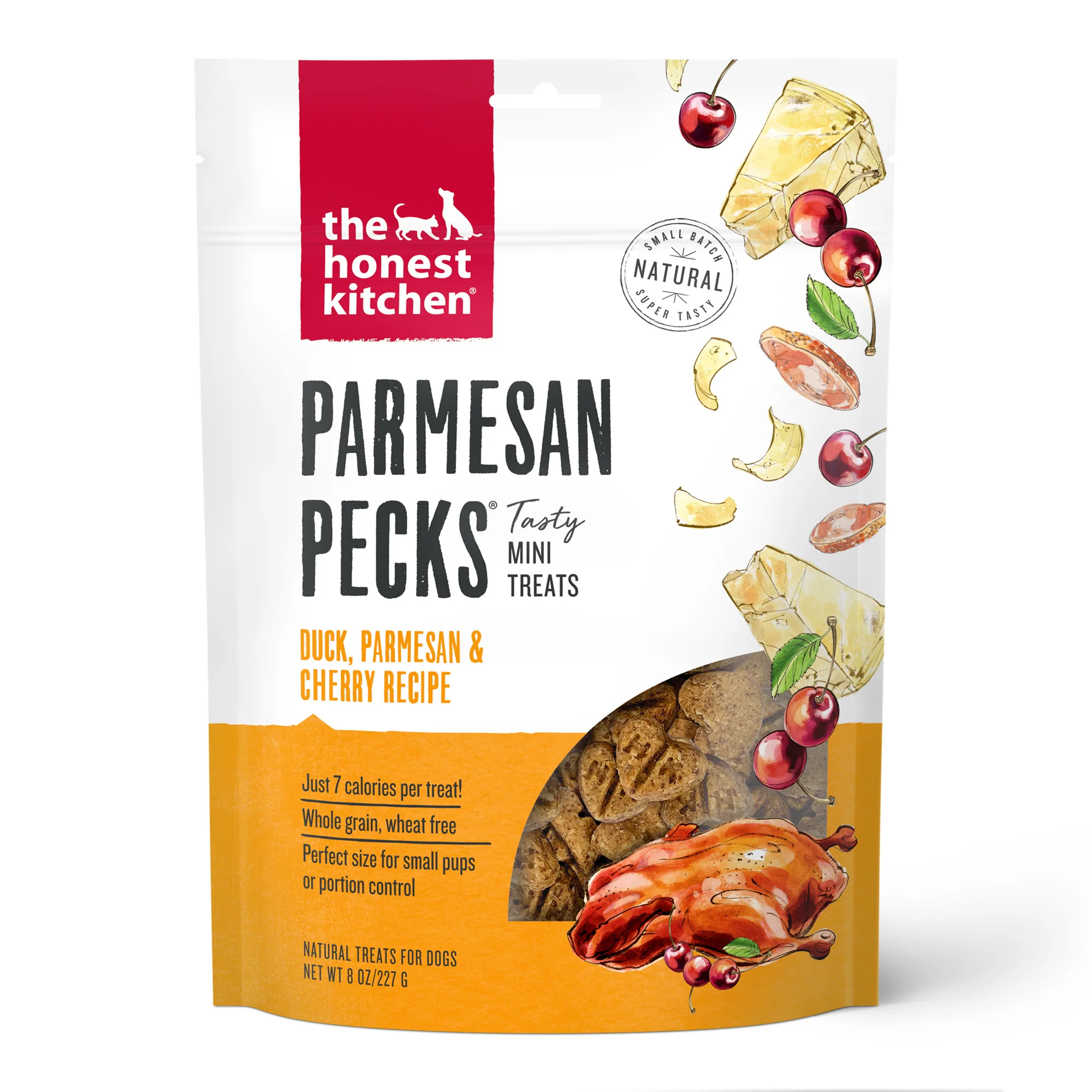 The Honest Kitchen Parmesan Pecks: Duck, Parmesan & Cherry Recipe, 8oz - Image 1