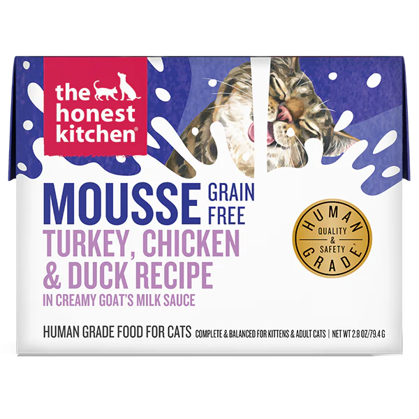 The Honest Kitchen Cat Mousse Grain Free Turkey Chicken in Goat Milk 2.8oz - Image 1