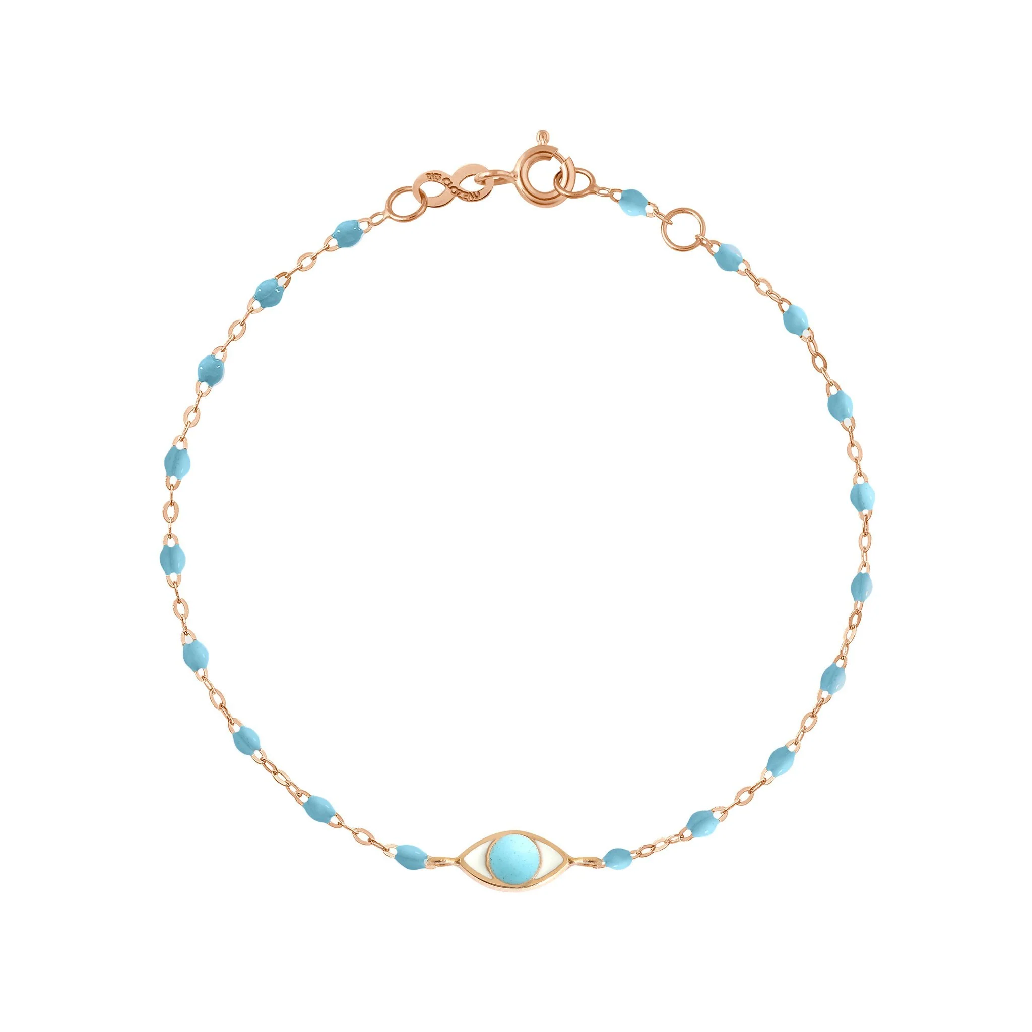 GigiClozeau Classic Bracelet with Evil Eye Charm - Image 1