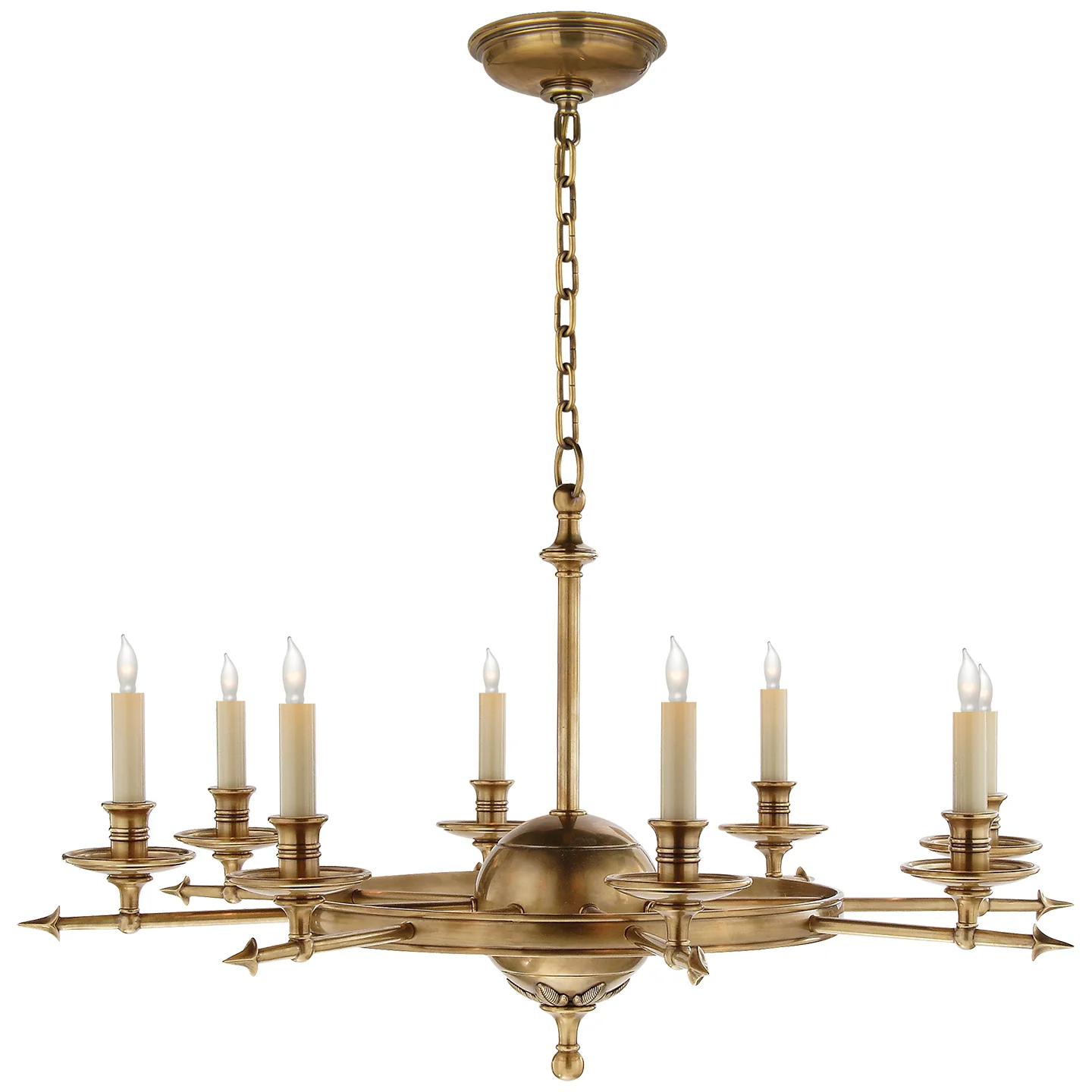 Leaf And Arrow Eight Light Chandelier - Image 3