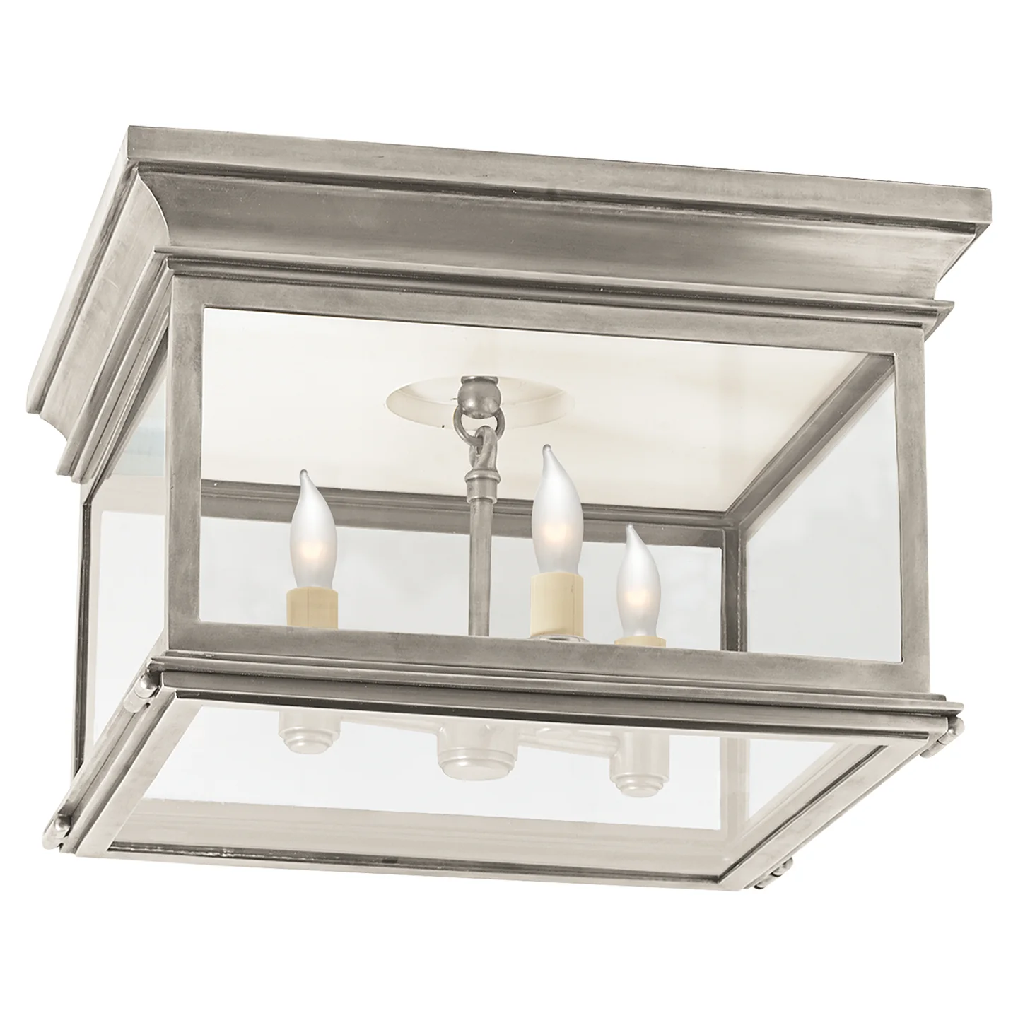 Club Square Three Light Flush Mount - Image 3