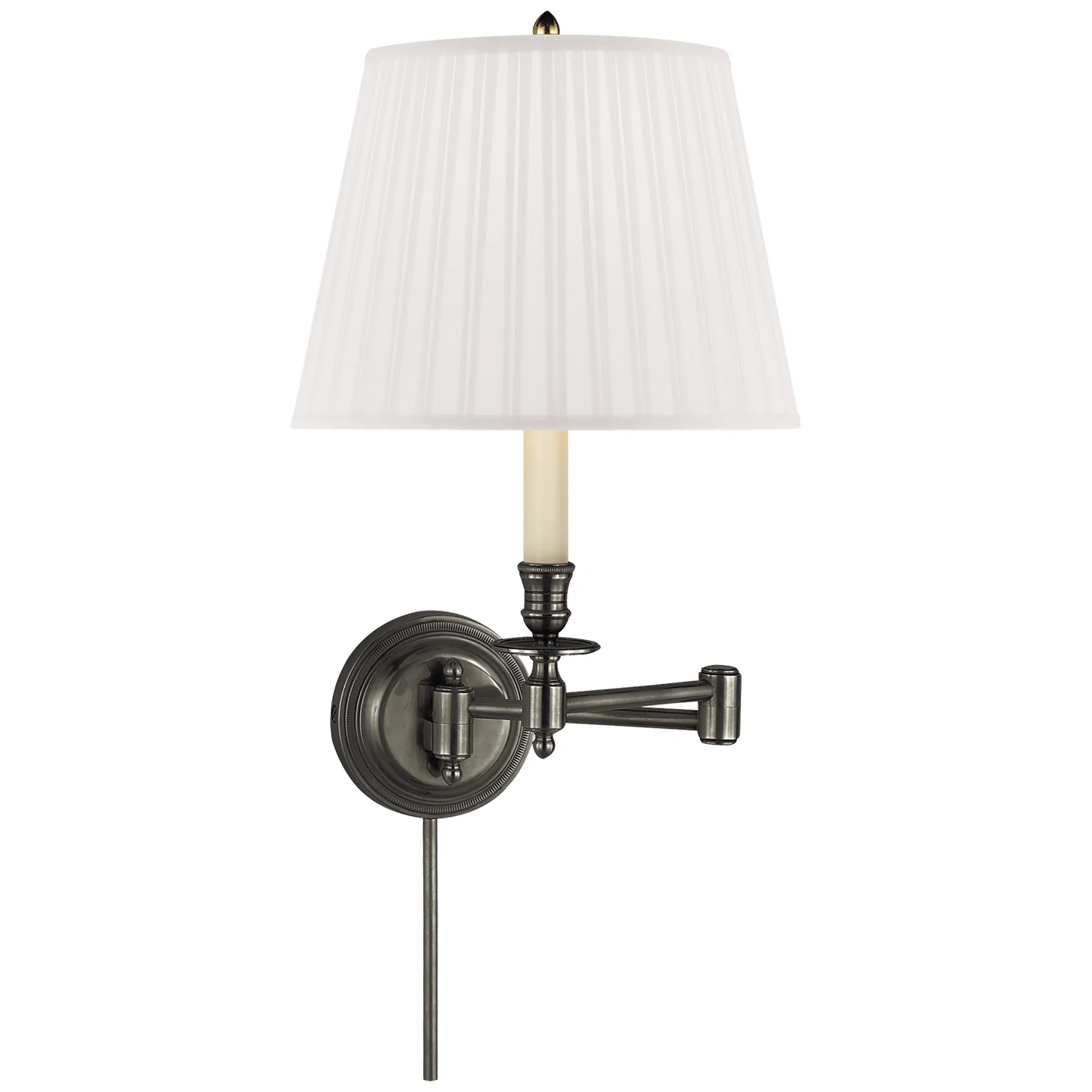 Candle Stick One Light Swing Arm Wall Lamp - Image 2
