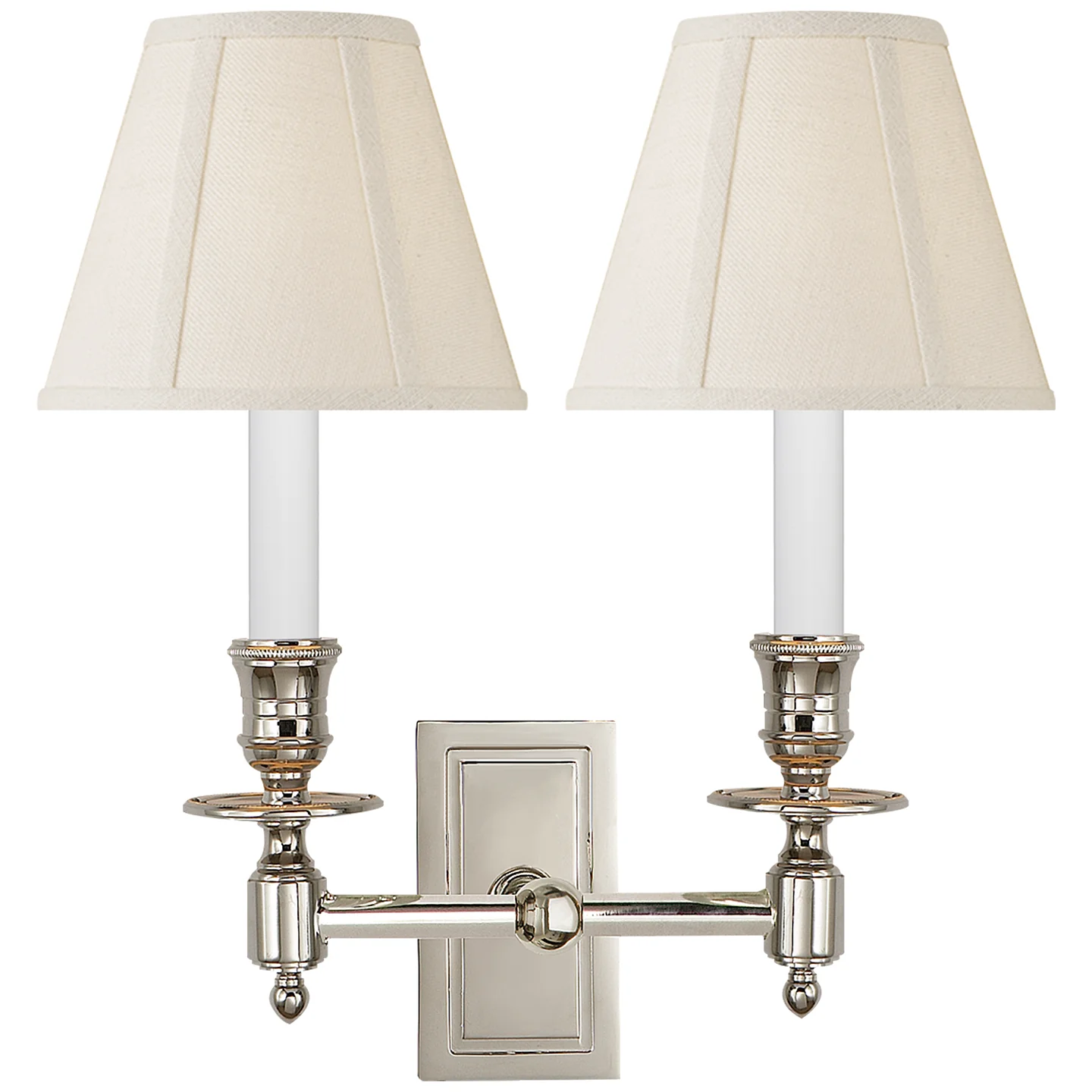 French Library Two Light Wall Sconce - Image 1