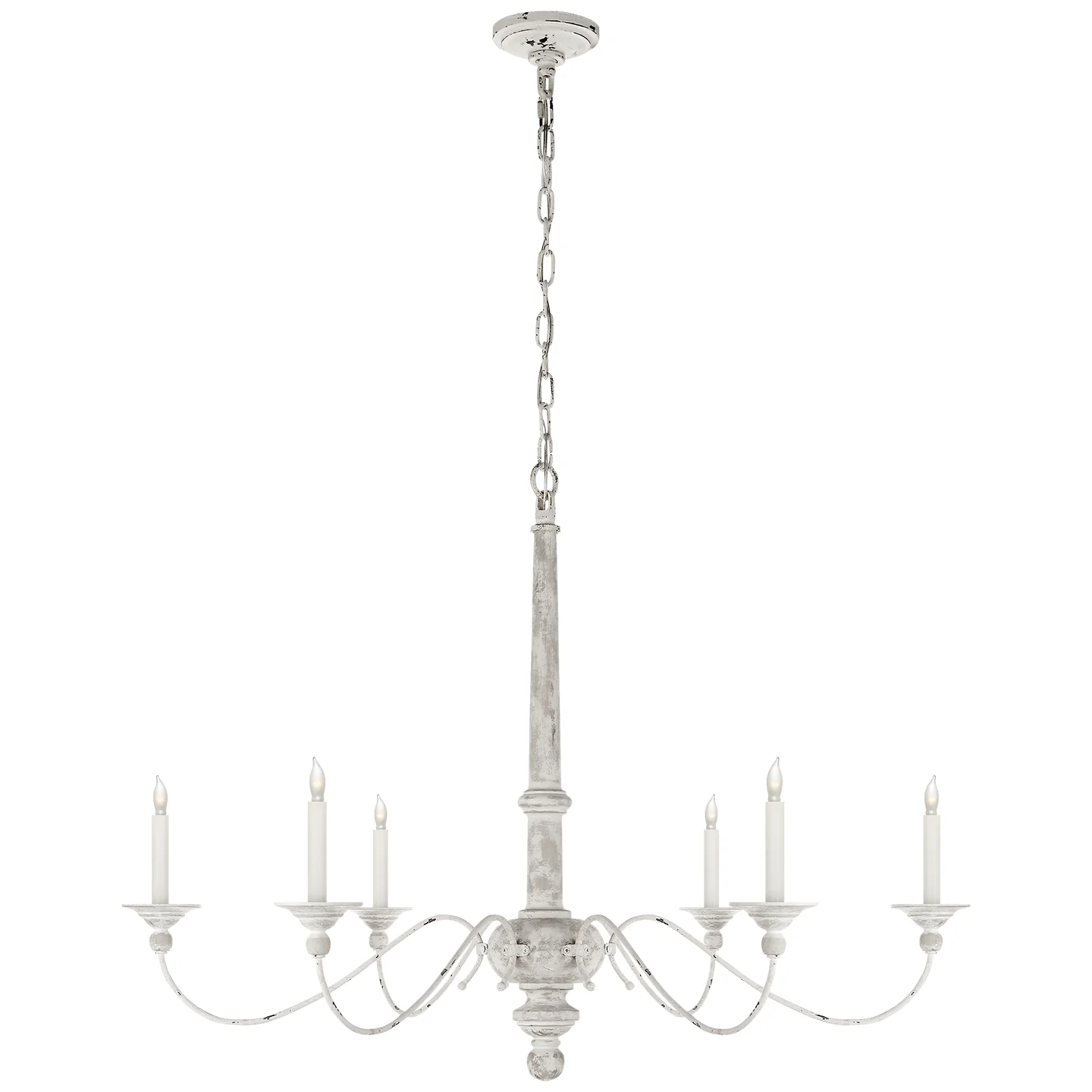 Country Chandelier Six Light Chandelier - Image 1