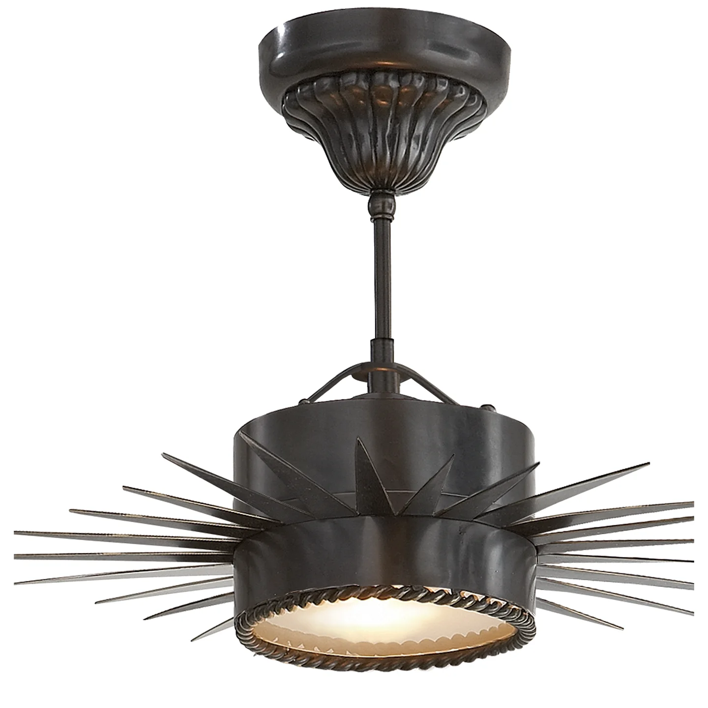 Soleil One Light Semi Flush Mount - Image 1