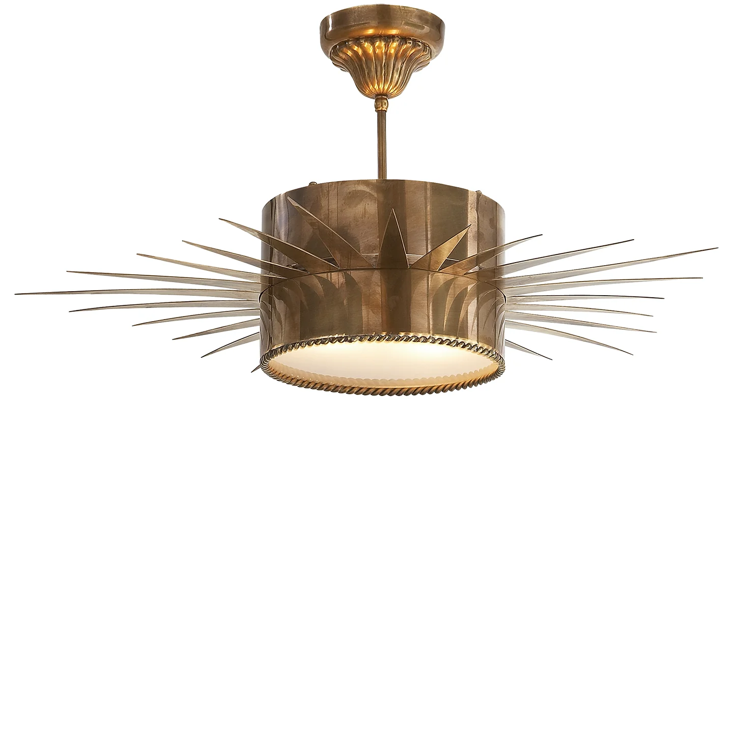 Soleil Two Light Semi Flush Mount - Image 1