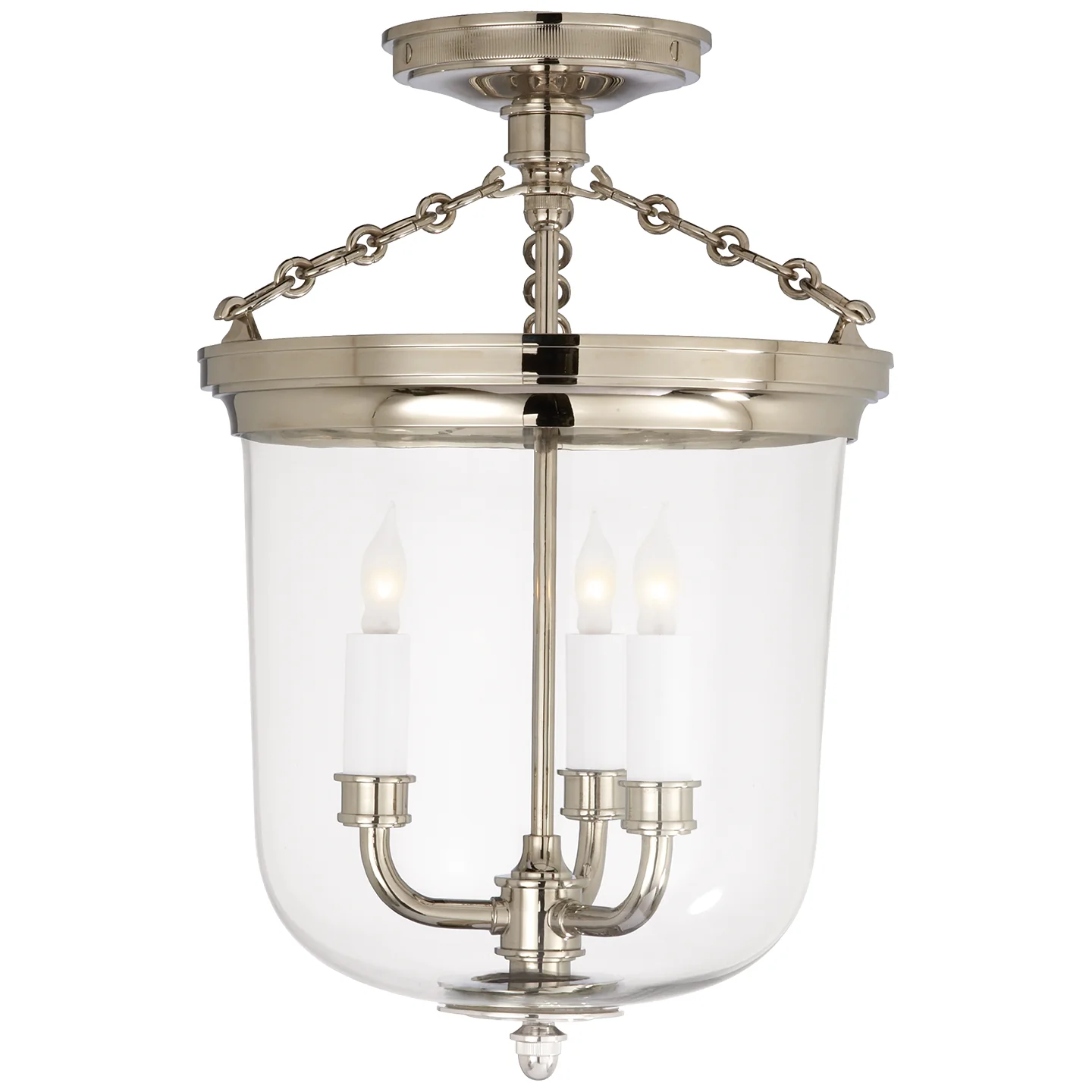 Merchant Three Light Semi-Flush Mount - Image 3