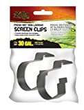Zilla Fresh Air Non-Locking Terrarium Screen Clips  Large  Black - Image 1