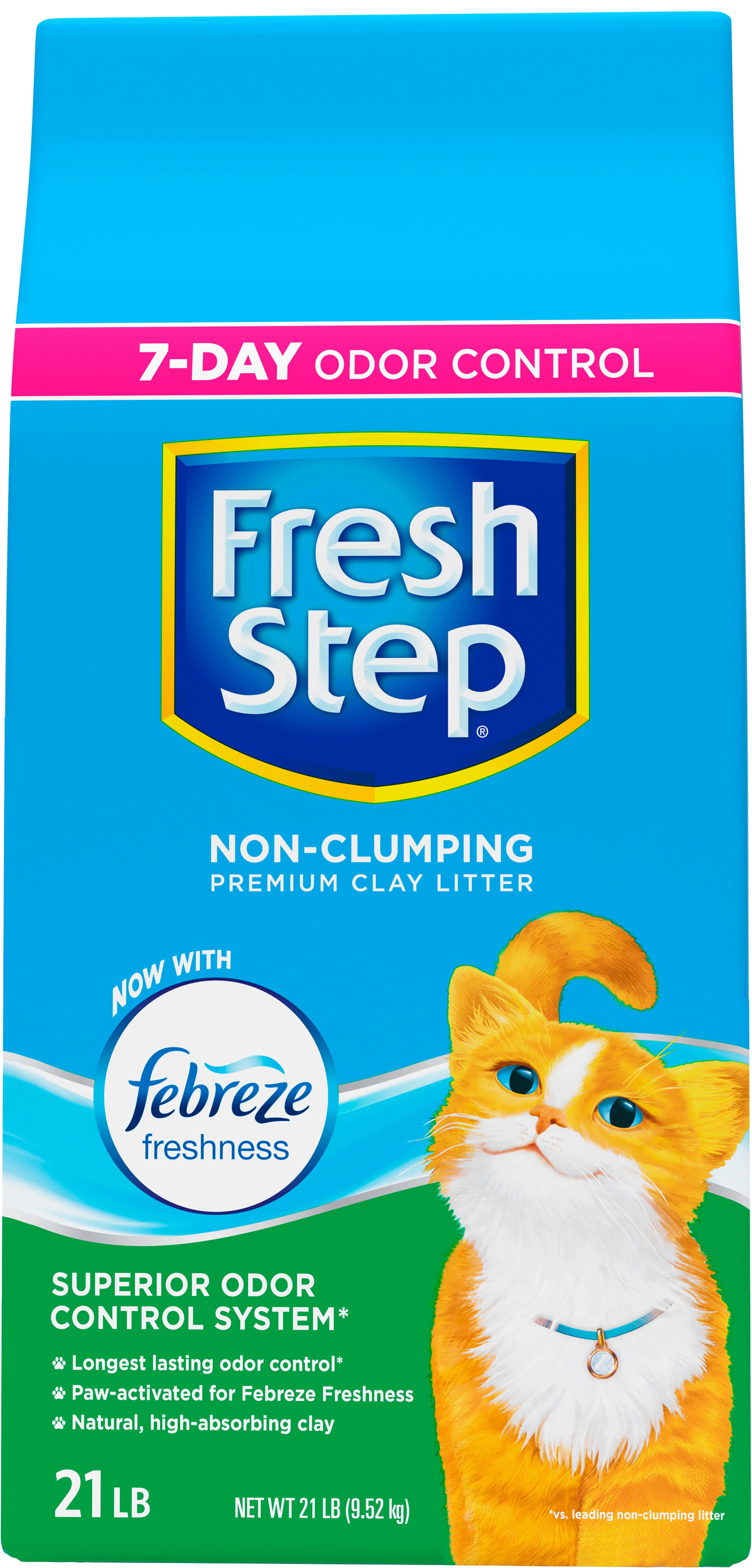 Fresh Step Non-Clumping Premium Cat Litter Scented 21lb - Image 1
