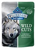 Blue Buffalo Wilderness Grain Free Wild Cuts Wet Dog Food Topper Chunky Duck Bites - 3oz - Image 1