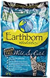 Earthborn Holistic Grain-Free Wild Sea Catch Salmon & Herring Natural Dry Cat Food, 4lb - Image 1