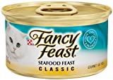 Fancy Feast Grain Free Pate Wet Cat Food, Classic Pate Seafood Feast, 3 oz. Can - Image 1
