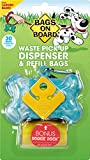 Bags on Board Dog Waste Bag Bone Dispenser with 30ct Refill Blue - Image 1
