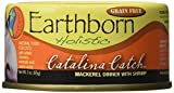 Earthborn Holistic Catalina Catch Mackerel Dinner with Shrimp Wet Cat Food, 3-Ounce Can, 24-Pack - Image 1
