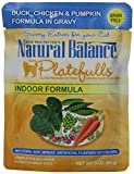 Natural Balance Platefulls Indoor Duck  Chicken & Pumpkin Formula in Gravy Cat Pouch - Image 1