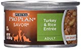 Purina Pro Plan Adult Cat Turkey & Rice, 24x3oz - Image 1