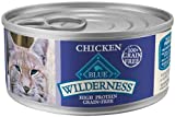 Blue Buffalo Wilderness High Protein Chicken Pate Wet Cat Food for Adult Cats  Grain-Free  5.5 oz. Can - Image 1