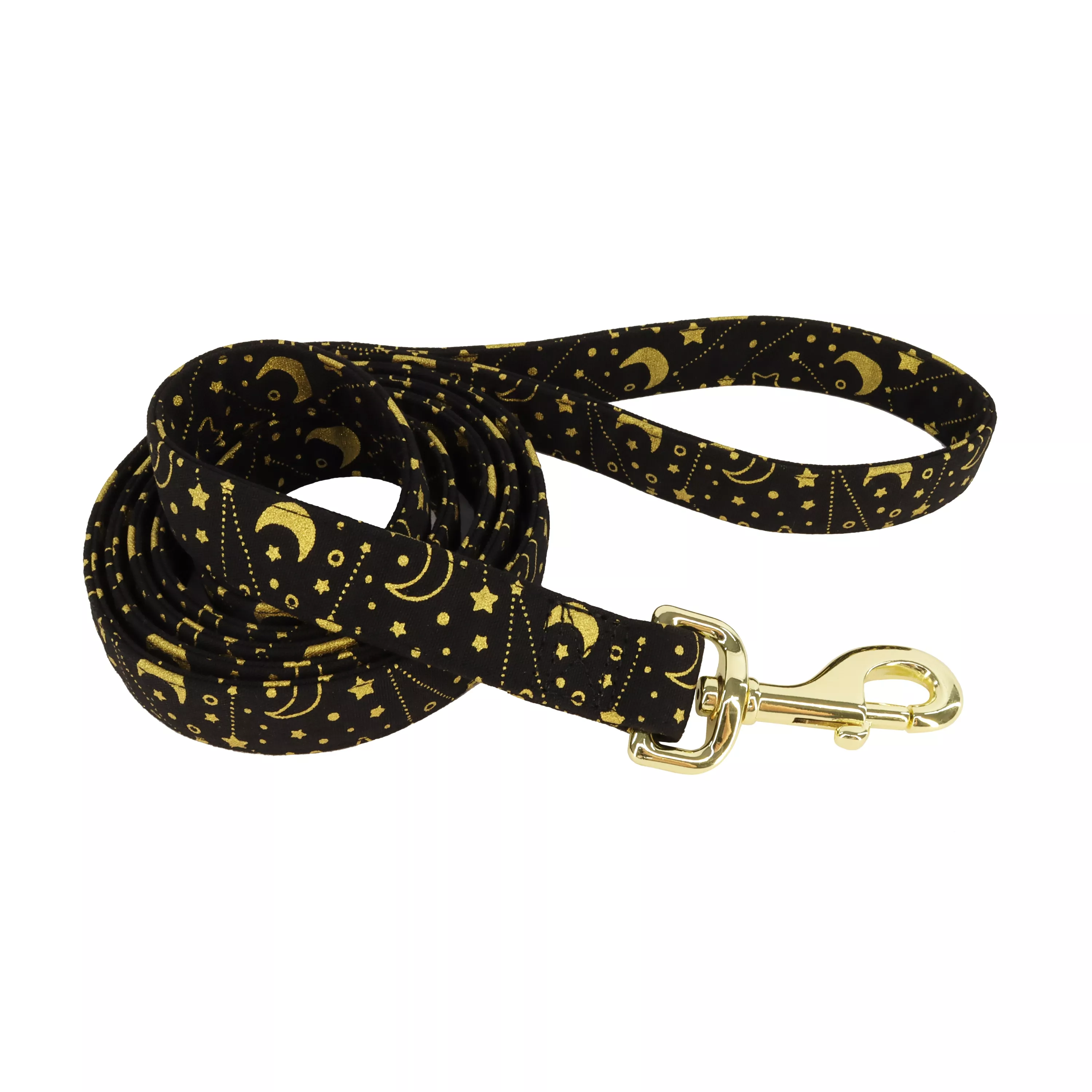 Coastal Accent Metallic 6ft Long 5/8in Dog Leash Black Galaxy - Image 1