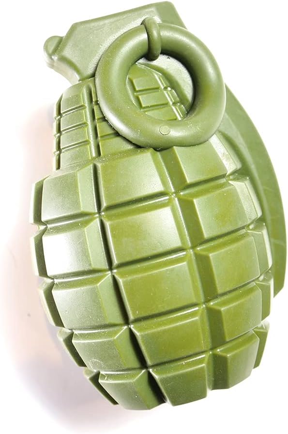 O.G.B. Operation Good Boy Durable Grenade Dog Toy, Stuffable - Image 1