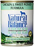 Natural Balance L.I.D. Limited Ingredient Diets Canned Wet Dog Food, Grain Free, Chicken and Sweet Potato Formula, 13-Ounce - Image 1