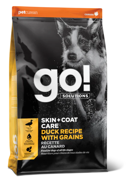 Petcurean Go Dry Dog Food Skin and Coat 22lb Duck - Image 1