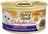 Fancy Feast Gravy Wet Cat Food  Delights Grilled Turkey & Cheddar Cheese Feast in Gravy  3 oz. Can - Image 1