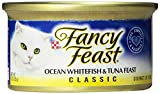 Fancy Feast Grain Free Pate Wet Cat Food  Classic Pate Ocean Whitefish & Tuna Feast  3 oz. Can - Image 1