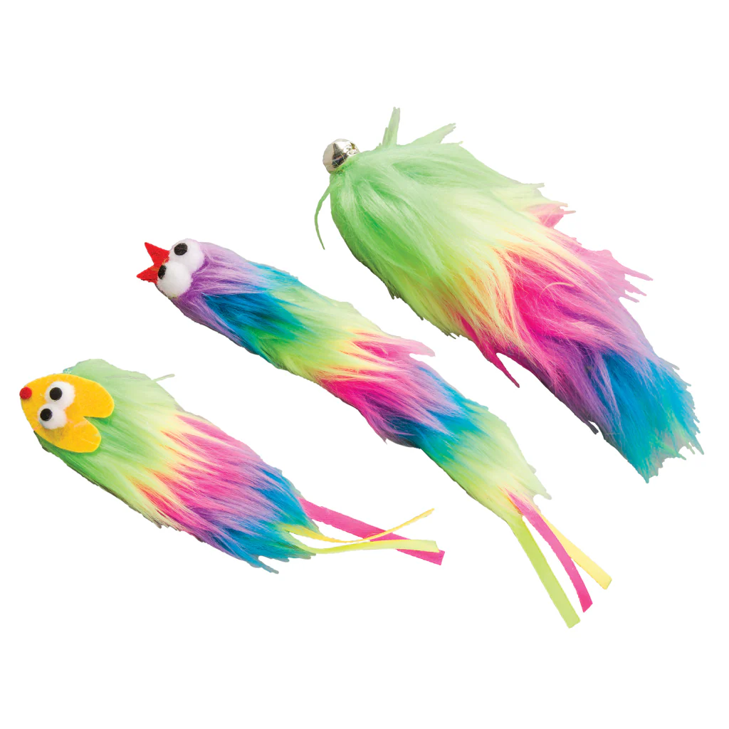 Spot Ethical Pet Cat Toy Tie Dye Plush Cat Toy 5In Assorted - Image 1