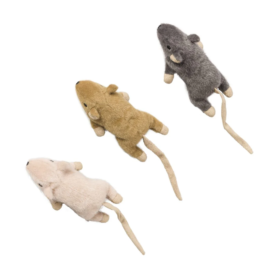 Spot Ethical Pet Cat Toy Flat Mouse Frankie With Catnip 5.5In Assorted - Image 1