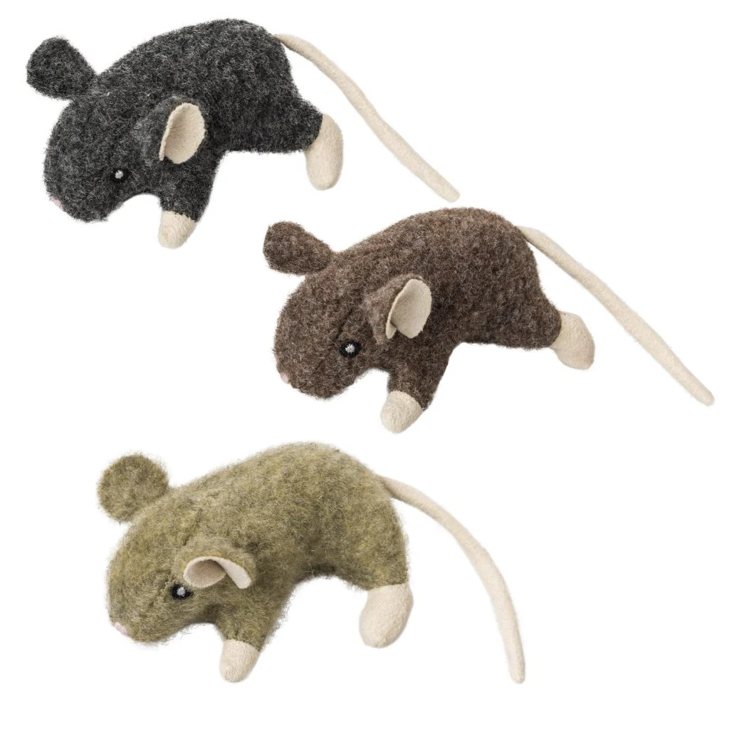 Spot Ethical Pet Cat Toy Wool Mouse Willie With Catnip 3.5In Assorted - Image 1