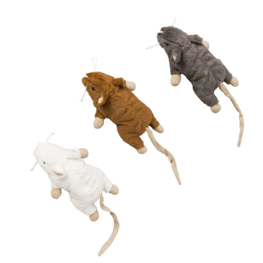 Spot Ethical Pet Cat Toy Big Mouse Bertha With Catnip 7In Assorted - Image 1