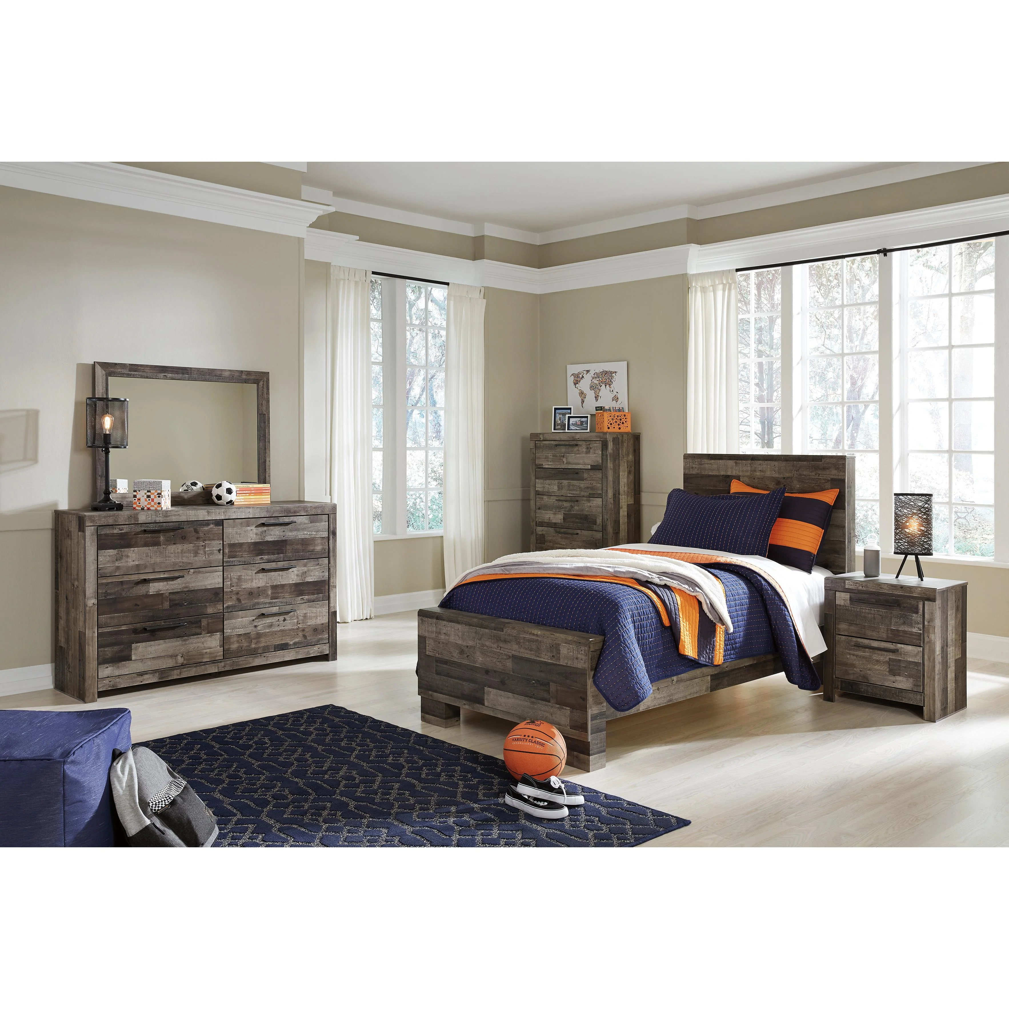 Benchcraft Derekson B200B2 Twin Panel Bed - Image 3