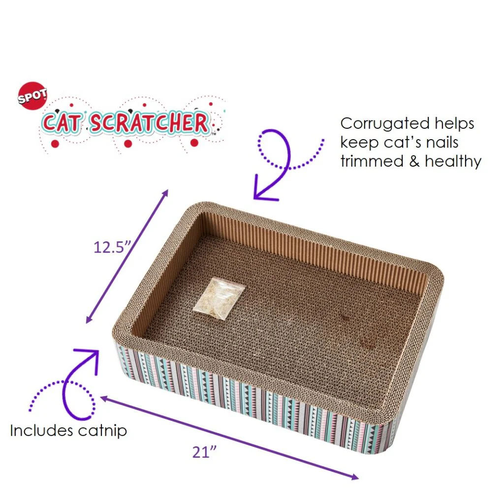 Spot Ethical Pet Cat Scratcher 17in Bed - Image 1