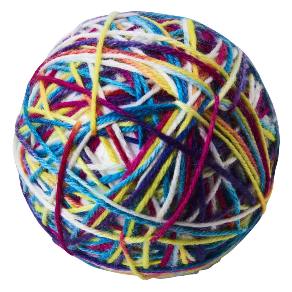Spot Ethical Pet Cat Toy Sew Much Fun Yarn Ball 3.5In - Image 1