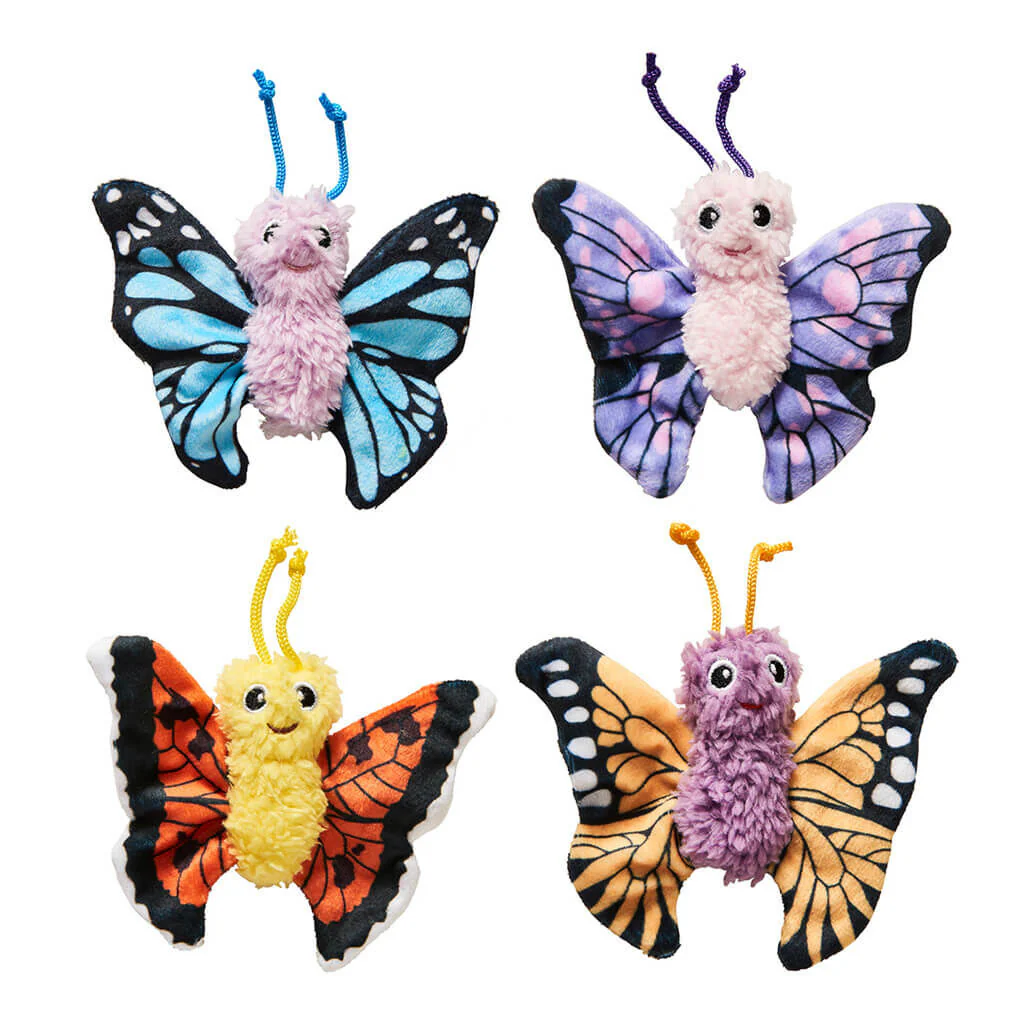 Spot Ethical Pet Cat Toy Love The Earth Butterfly 4In Assorted - Image 1