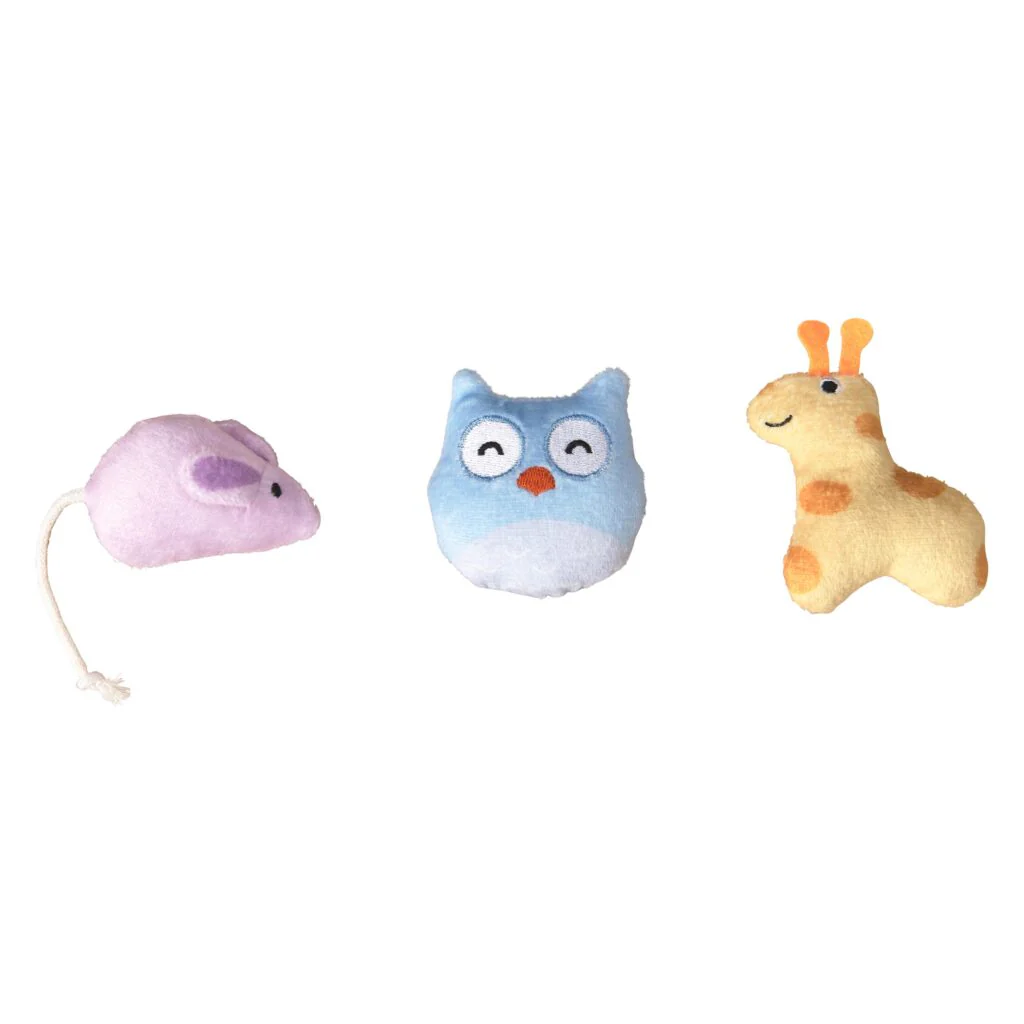 Spot Ethical Pet Cat Toy Cuddly & Colorful Cat Toys 3Pk - Image 1