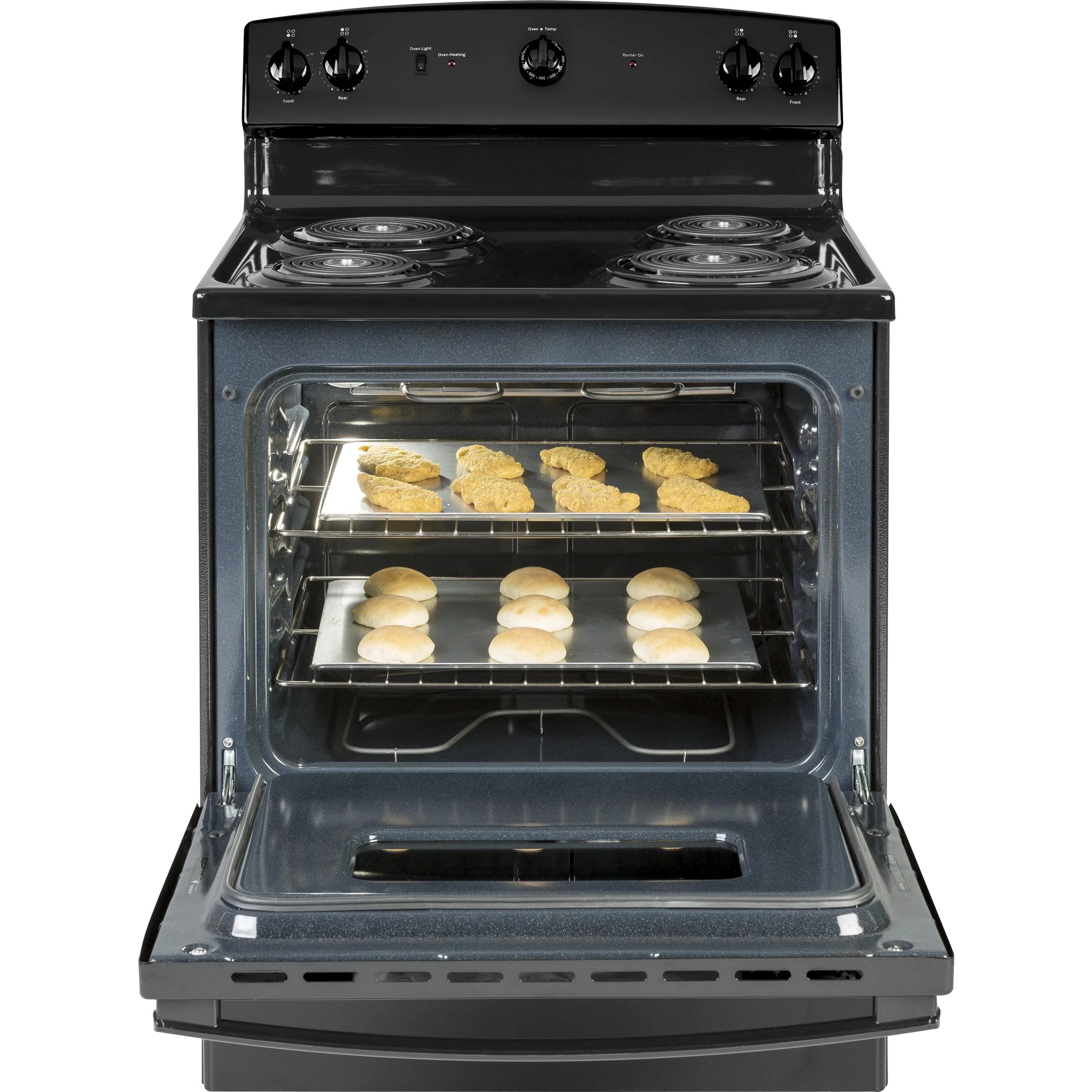 GE 30-inch Freestanding Electric Range JBS160DMBB - Image 3
