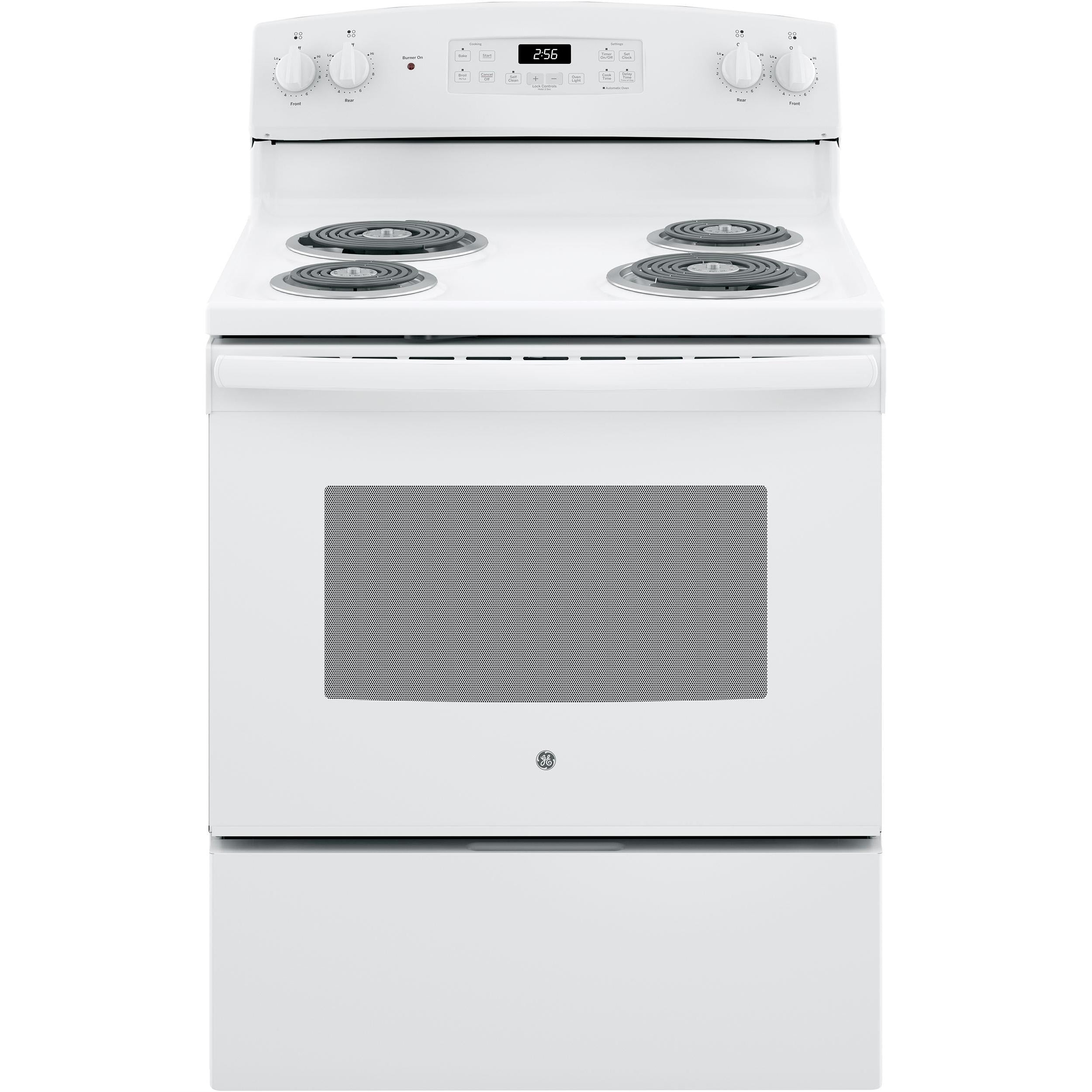GE 30-inch Freestanding Electric Range JB256DMWW - Image 1