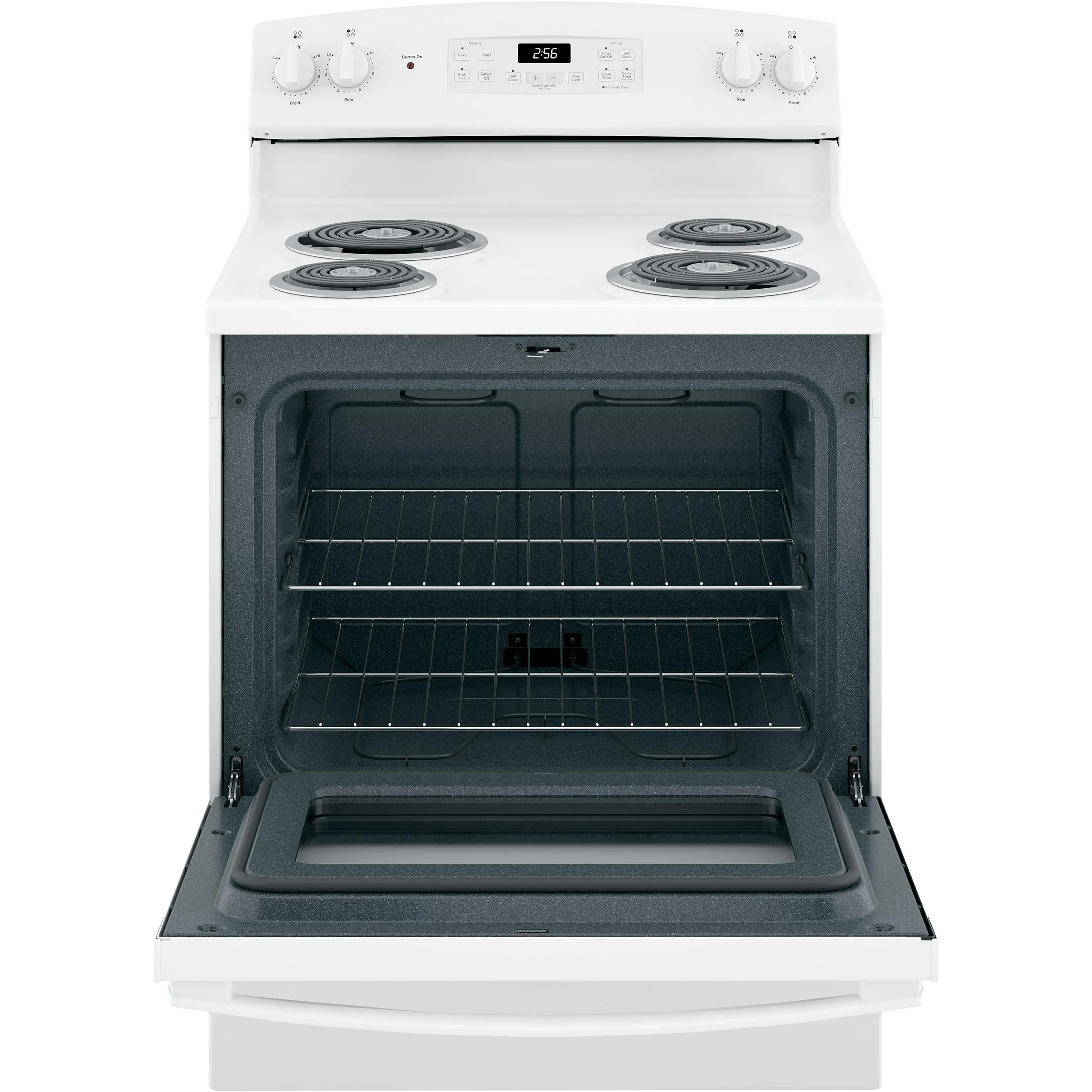 GE 30-inch Freestanding Electric Range JB256DMWW - Image 2