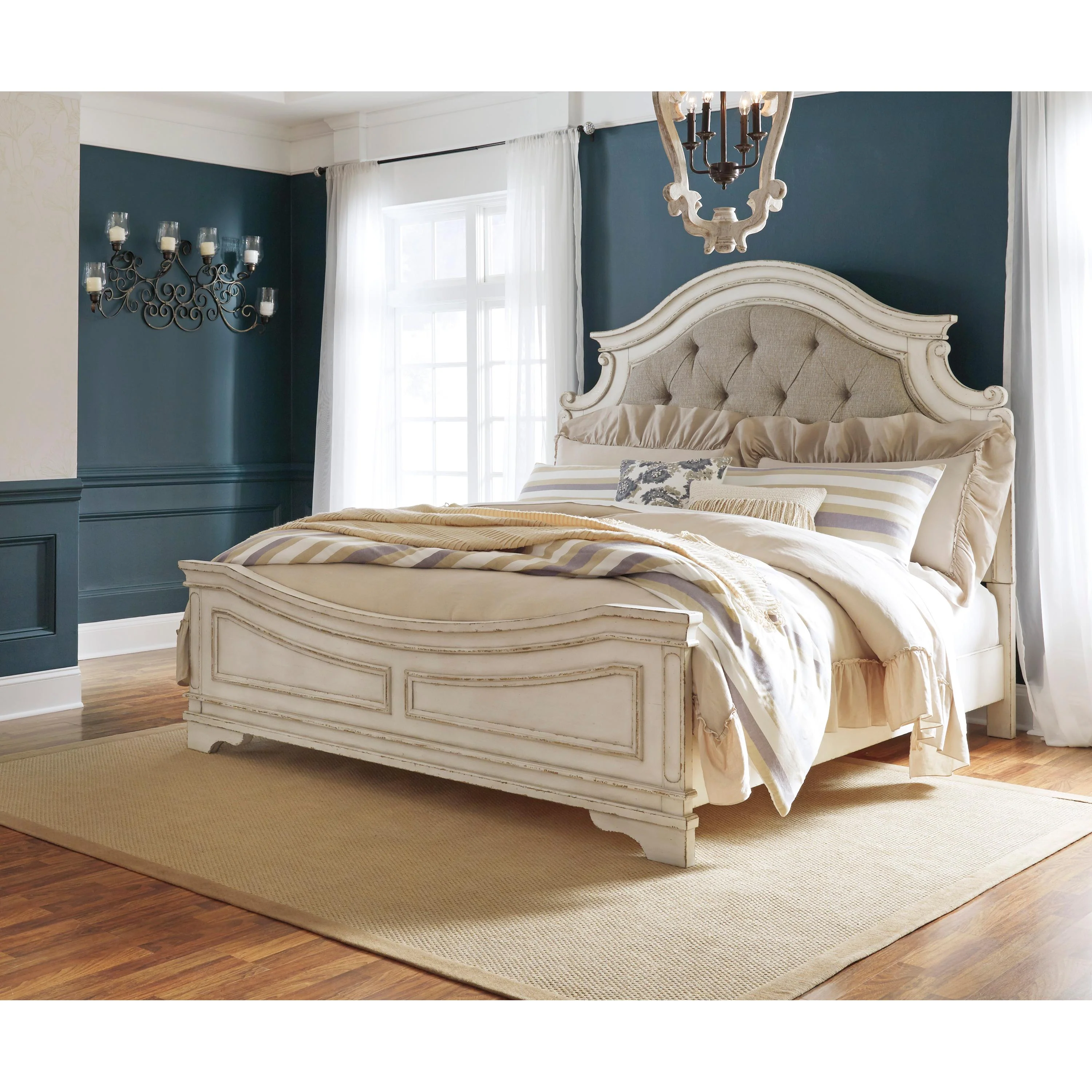 Signature Design by Ashley Realyn King Upholstered Panel Bed B743-58/B743-56/B743-97 - Image 2