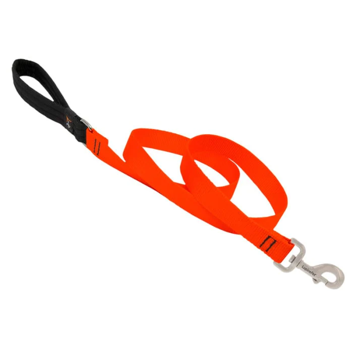 Lupine Pet Dog 6 Ft Long 1 In Leash Basics Blaze Orange - Image 1