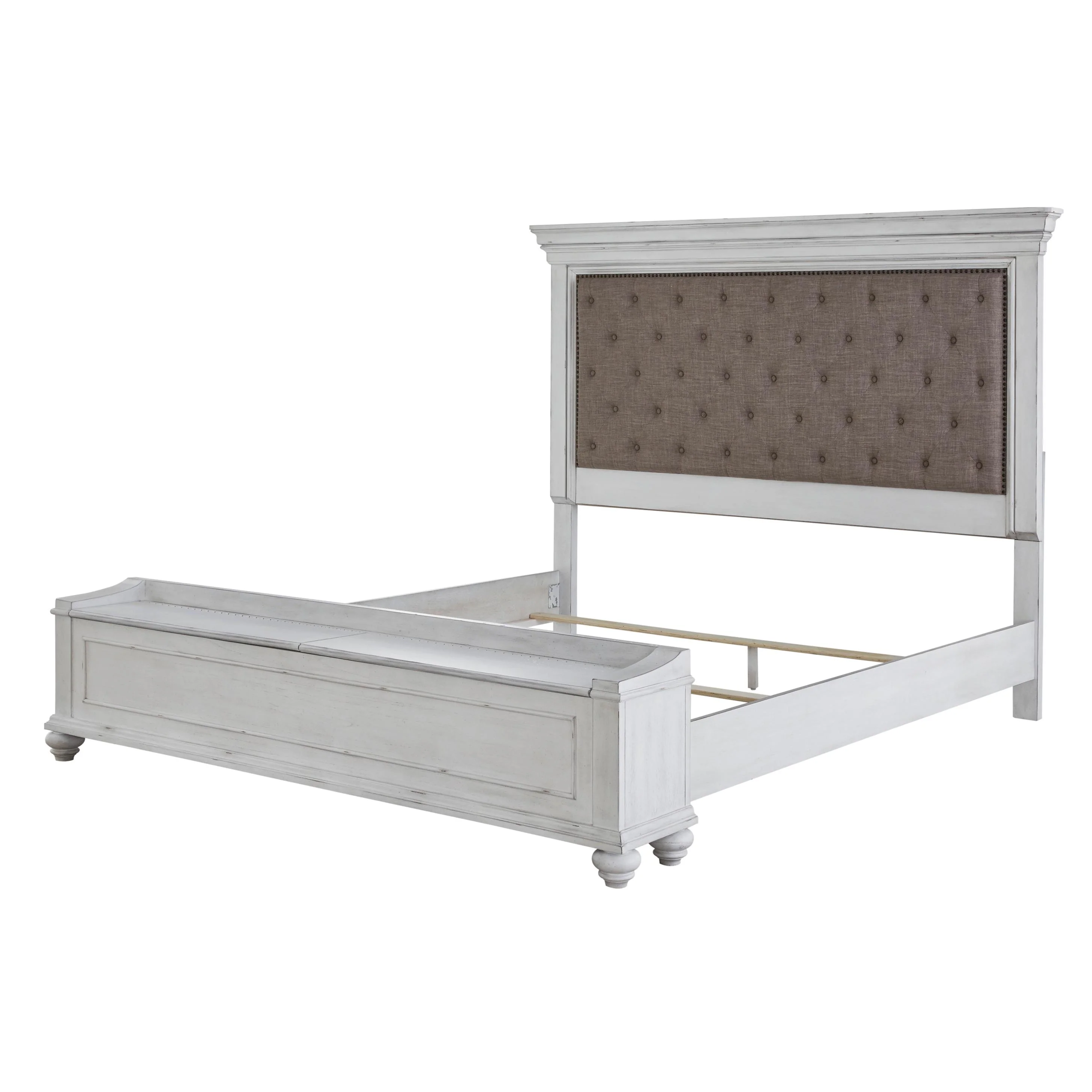 Benchcraft Kanwyn Queen Upholstered Panel Bed with Storage B777-157/B777-54S/B777-96 - Image 3