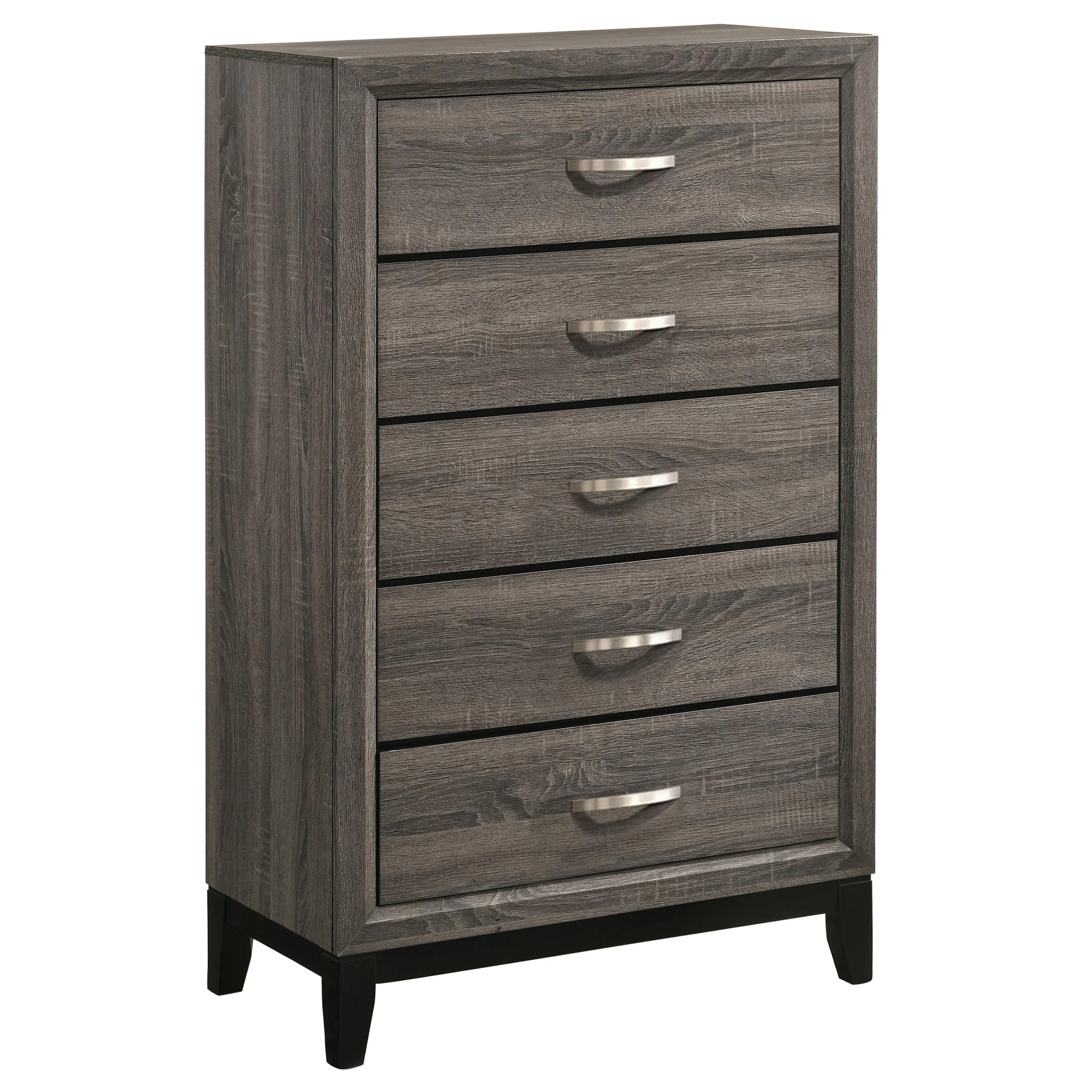 Coaster Furniture Watson 212425 5-Drawer Bedroom Chest – Grey Oak
