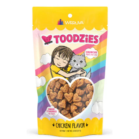 Weruva Cat Treat Toodzies Crunchy Chicken 2 oz - Image 1