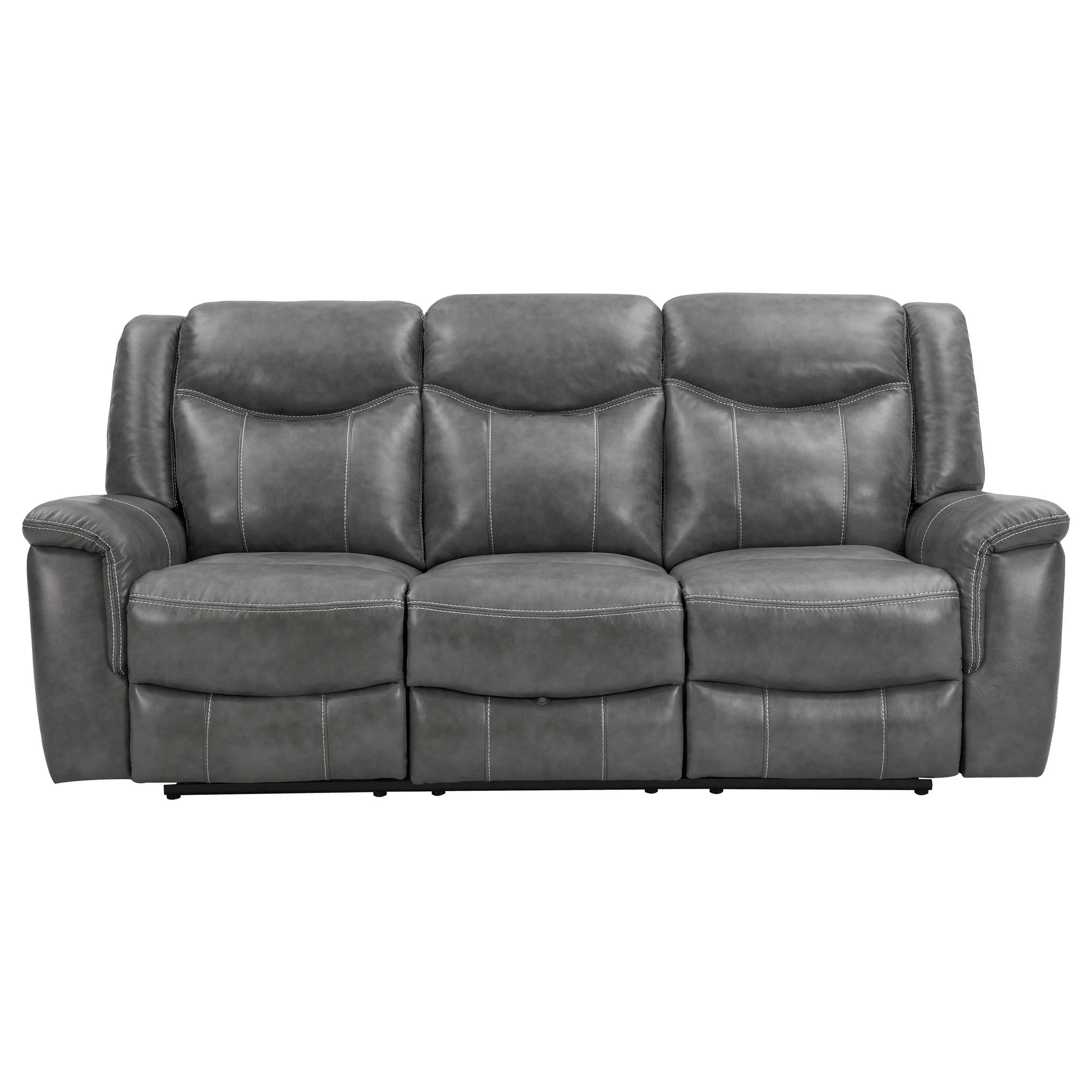 Coaster Furniture Conrad 650354 Upholstered Padded Arm Motion Sofa - Grey - Image 3
