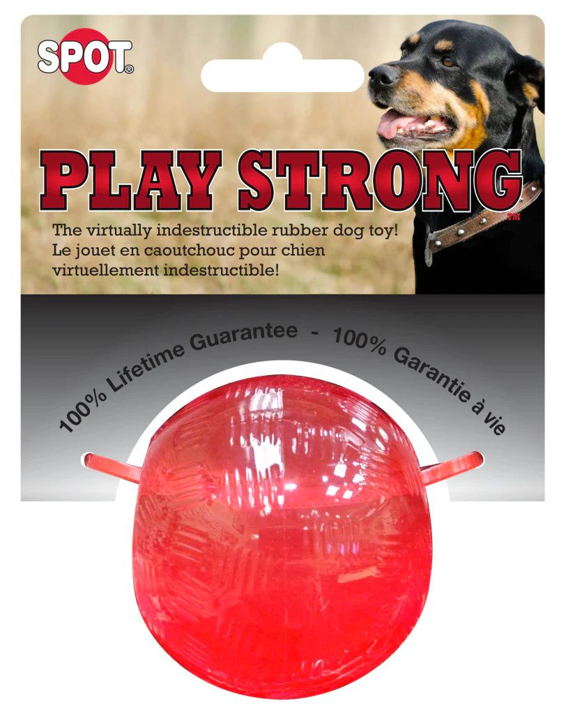 Spot Ethical Pet Dog Toy Play Strong Rubber Ball 2.5In - Image 1