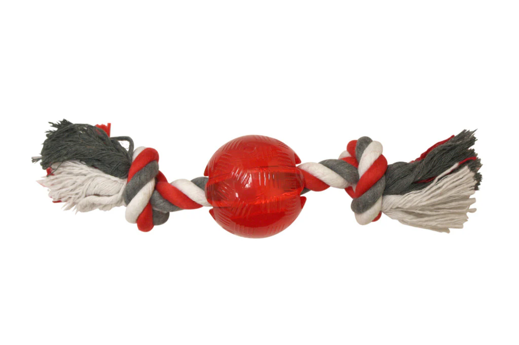 Spot Ethical Pet Dog Toy Play Strong Mini Ball With Rope 2.25In - Image 1